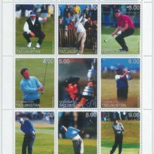 M1954 - TURKMENISTAN,1999 MINIATURE SHEET: The Open Championship, Golf, G Norman