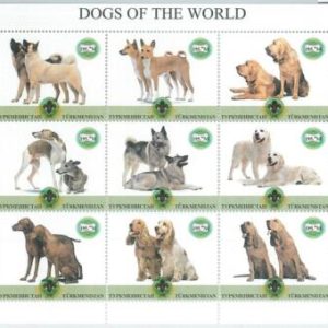 M1967 - TURKMENISTAN, MINIATURE SHEET: Dogs, Boy Scouts