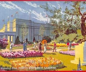 ai0074 -  GREAT BRITAIN - VINTAGE POSTCARD - North Entrance Gatdens