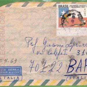 af3616 - BRAZIL - POSTAL HISTORY - AIRMAIL COVER  -  1970 Sport  FOOTBALL
