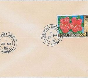 Flowers - POSTAL HISTORY  cover  -  KIRIBATI 1980 : TABITEUEA SOUTH