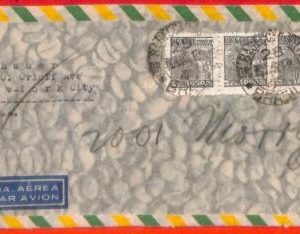 aa3590 - BRAZIL - POSTAL HISTORY -  3,000 Rs on AIRMAIL COVER to the USA 1940