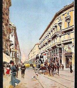 ab1888 - CARTOLINA D'EPOCA - MILANO Città : Via Dante