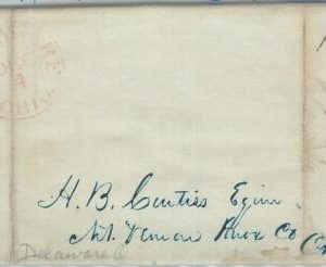 77252 -  UNITED STATES USA - PREPHILATELIC Cover: DELAWARE, Ohio 1844