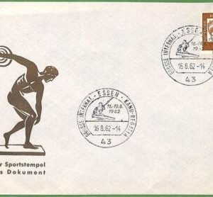 75956 - GERMANY - POSTAL HISTORY - Special Postmark - ROWING Canoes - 1962