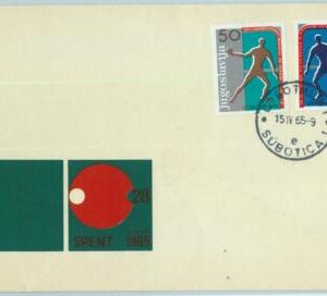 95609 - YUGOSLAVIA - POSTAL HISTORY - SPECIAL  Cover PING PONG  1965