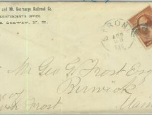 91313 - UNITED STATES USA - POSTAL HISTORY - EARLY Cover from STRONG, Maine 1884