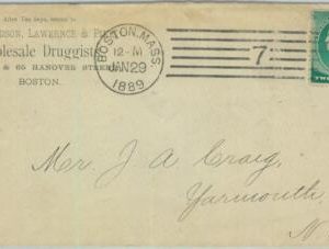 91318 - UNITED STATES USA - POSTAL HISTORY - EARLY Cover from BOSTON 1889