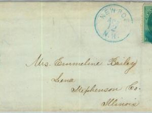 91340 - UNITED STATES USA - POSTAL HISTORY - EARLY Cover from NEWPORT, NH
