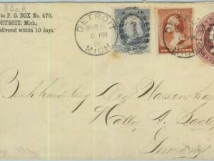 91378 - USA - POSTAL HISTORY -  STATIONERY COVER to GERMANY 1896 Detroit