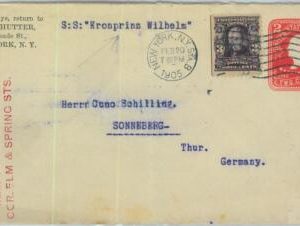 91399 - USA - POSTAL HISTORY - Private Print STATIONERY COVER   to GERMANY 1905