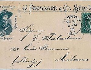 25246 - NEW SOUTH WALES -  POSTAL HISTORY: Advertising COVER to ITALY  : CIGARS!