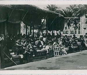 Vintage postcard - IRAQ : BAGHDAD - Cafè