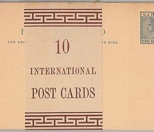 56266 - GAMBIA - POSTAL HISTORY: SET of 10 POSTAL STATIONERY CARDS with WRAPPER
