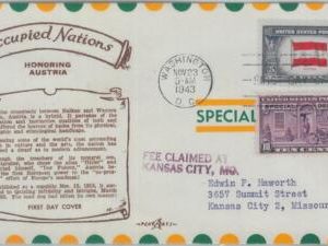 81734 -  USA  - Postal History - FDC Cover 1943 - UNITED NATIONS