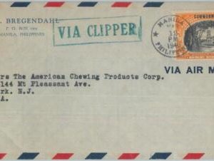 81743 - USA: Philippines  - POSTAL HISTORY -  COVER to USA - Via CLIPPER 1940