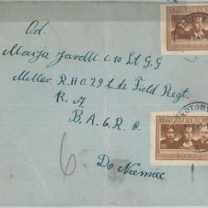 75347 - POLAND - Postal History: IMPERF STAMP on COVER  FIElD Soldiers MAIL 1949