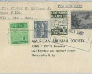 81589 - Havana - POSTAL HISTORY -  AIRMAIL COVER  to USA 1953