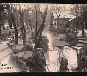 ab1890 - CARTOLINA D'EPOCA - MILANO Città : Giardini Pubblici