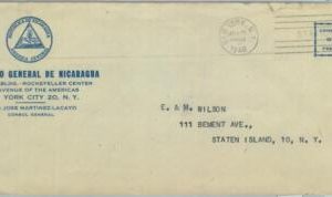 84314 - USA - POSTAL HISTORY -  CONSULAR MAIL from Nicaragua Consulate 1940