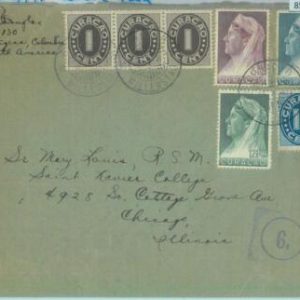 85307 - CURACAO Curaçao - POSTAL HISTORY -  censored COVER to USA  1941
