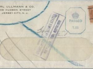 71751 - USA - POSTAL HISTORY -  Jersey stamp on CENSORED COVER to ENGLAND