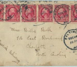 67247 -  USA - Postal History - SC. # 554  BOOKLET PANE on COVER  1931