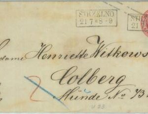 89252 - GERMANY Prussen - Postal History - STATIONERY COVER from Strzelno POLAND