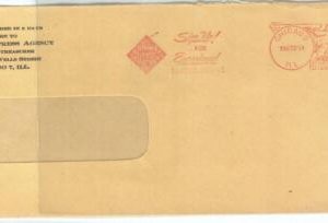 74002 - USA -   Red mechanical postmark on COVER  1954 - RAILWAYS TRAINS