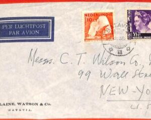 aa0258 - DUTCH INDIES - POSTAL HISTORY - Airmail COVER to the USA  1938 Medicine
