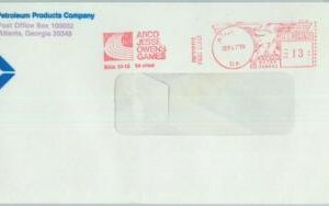 68085 - USA - POSTAL HISTORY - 1979 JESSE OWEN GAMES: RED MECHANICAL postmark