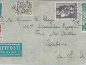 81892 - DENMARK  - Postal History - CENSORED Airmail  COVER to USA  1941