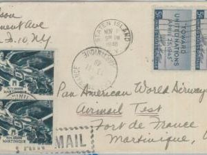 77248 - USA - Postal History - COVER  to MARTINIQUE - Muller  #  650?  1946