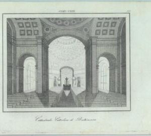 84889 - USA Baltimore - VINTAGE Italian Engraving - 1800's