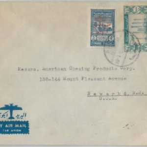 74929 - DAMAS  - POSTAL HISTORY - REVENUE stamp on COVER to the USA 1948