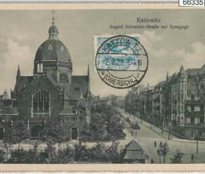 66335 - POLAND  - VINTAGE collectable POSTCARD: Katowice 1922