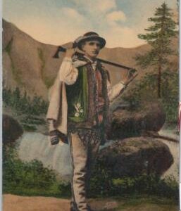 66343 - POLAND - VINTAGE collectable POSTCARD: ethnic  COSTUMES 1934