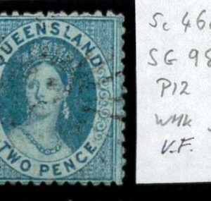 aa5627a  - Australia QUEENSLAND - STAMP - SG # 98   Watermark 5 - USED