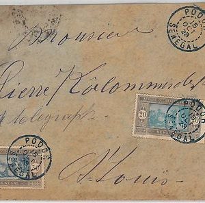 SENEGAL -  POSTAL HISTORY: COVER with nice postmark: PODOR 1929