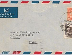 IRQ --  POSTAL HISTORY: AIRMAIL COVER to ITALY 1941