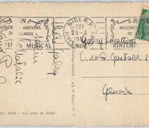 65430 - FRANCE - Postal History - POSTMARK on CARD 1952 - MUSIC Mozart Handel