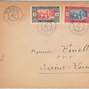SENEGAL -  POSTAL HISTORY: COVER with nice postmark: M'DANDE 1934