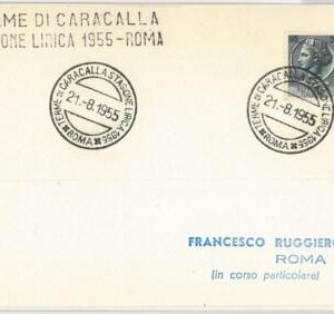 65440 - ITALY   Postal History -  SPECIAL POSTMARK: ROME  Music 1955