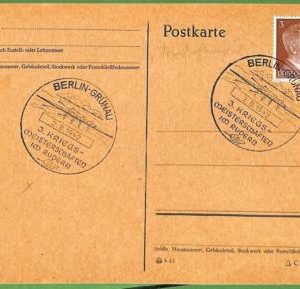 af3723 - GERMANY - POSTAL HISTORY - Postcard - ROWING Canoes - 1942