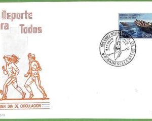 af3729 - SPAIN - POSTAL HISTORY - FDC COVER - ROWING Canoes - 1979