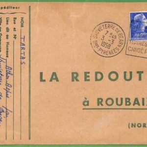 af3740 - FRANCE - POSTAL HISTORY - postmark ROWING Canoes FISHING - 1958