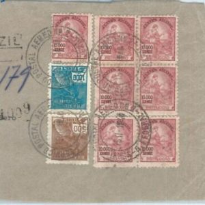 72252 - BRAZIL - POSTAL HISTORY -  71500 Reis on COVER CUT-OUT - 1946