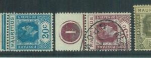 86989h  -   MAURITIUS - STAMPS - Stanley Gibbons # 258 + 259 + 262 - USED  Nice!