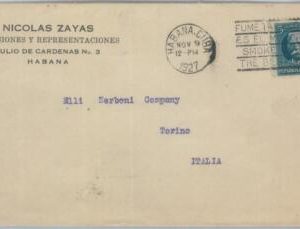 81592 - Havana - POSTAL HISTORY -  Propaganda postmark on COVER  1927   SMOKING