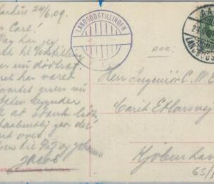 81893 - DENMARK - Postal History -  SPECIAL postmark  on POSTCARD  1909